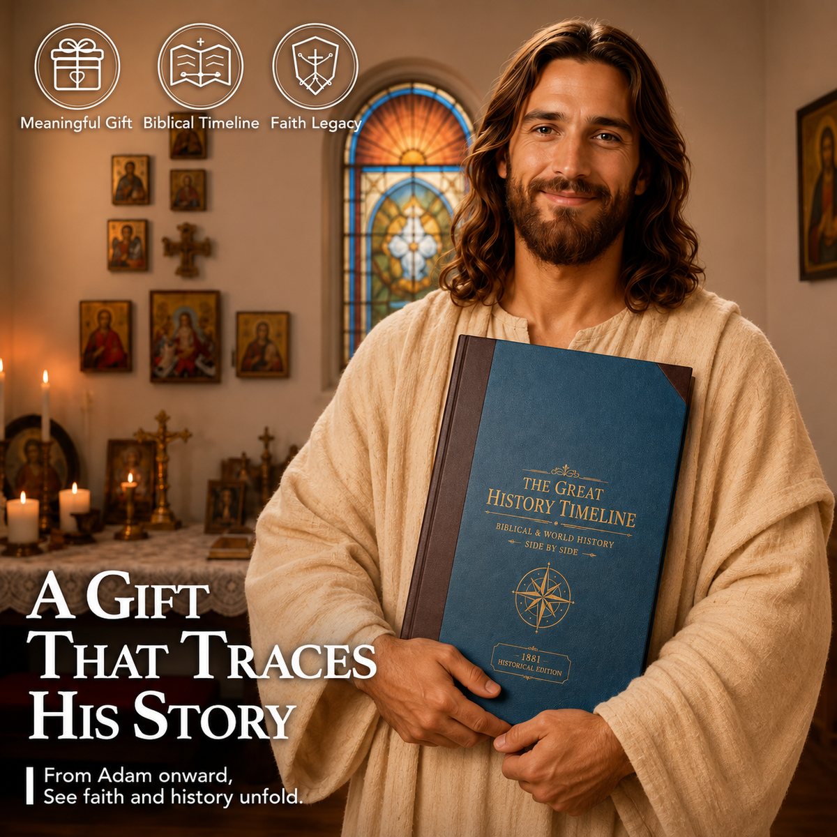 📜A 6,000-Year Biblical & World History Learning Tool For Your Family-23-Foot Biblical & World History Fold-Out