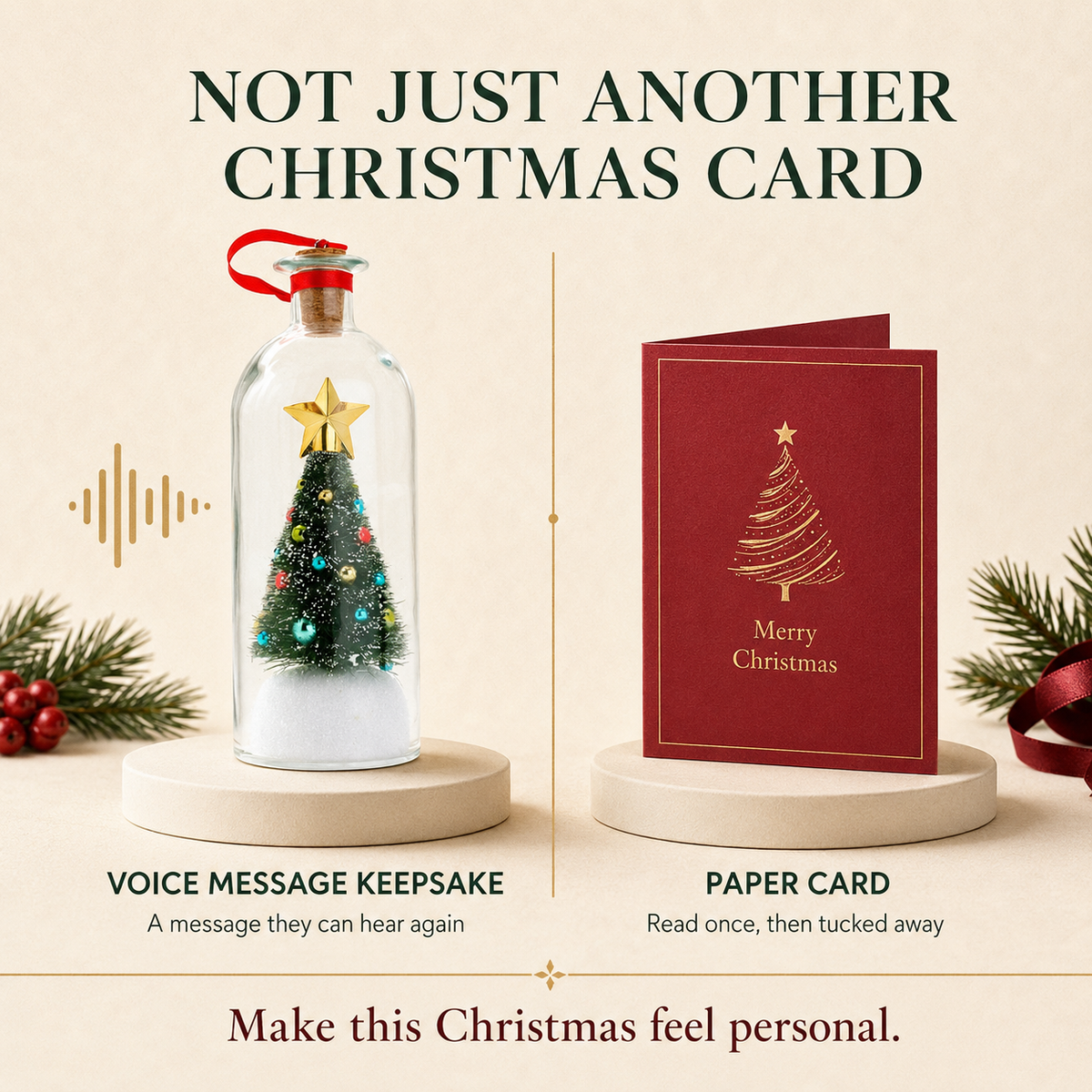 Zyrelise™ Record-a-Message Christmas Tree