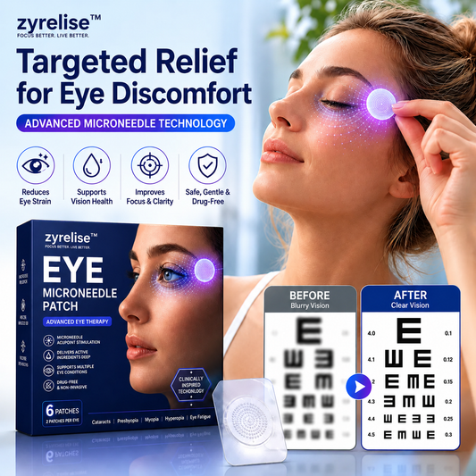 Zyrelise™ Transdermal Vision-Repair Eye Microneedle Patch (Suitable for presbyopia, dry eye syndrome, glaucoma, and cataracts)