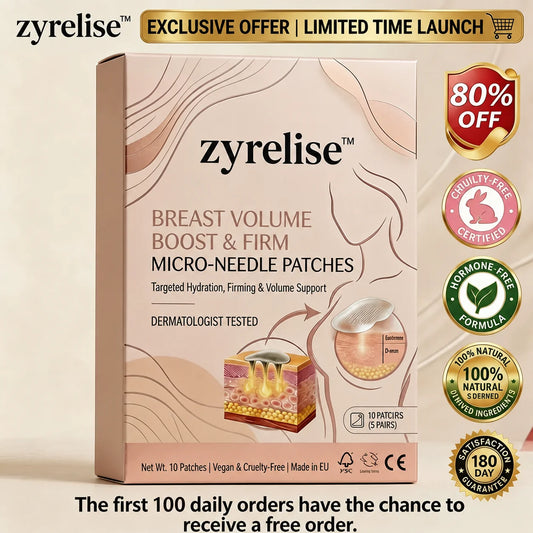 🔥Limited-time 60% sale--Zyrelise™ Targeted Breast Enhancement Advanced Nano-Microneedle Patches