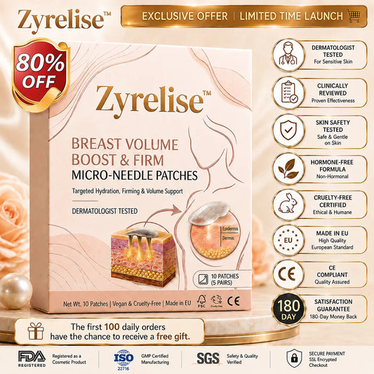 🔥Limited-time 80% sale--Zyrelise™ Targeted Breast Enhancement Advanced Nano-Microneedle Patches