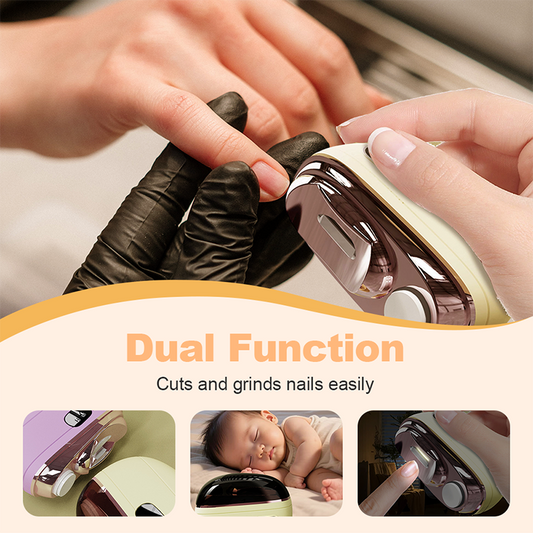 🌟 2-in-1 Electric Nail Clipper & Grinder✂️